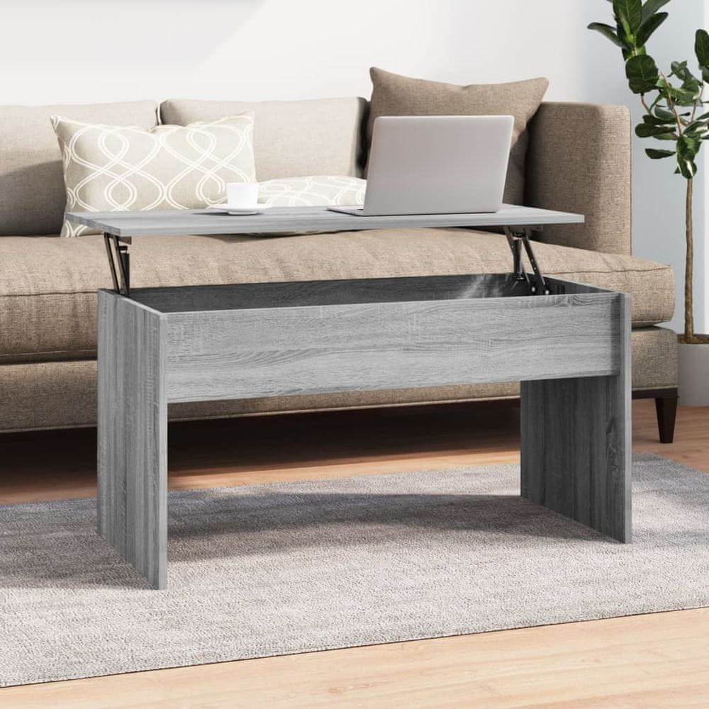 Vidaxl Konferenčný stolík, sivý dub sonoma, 102x50,5x52,5 cm